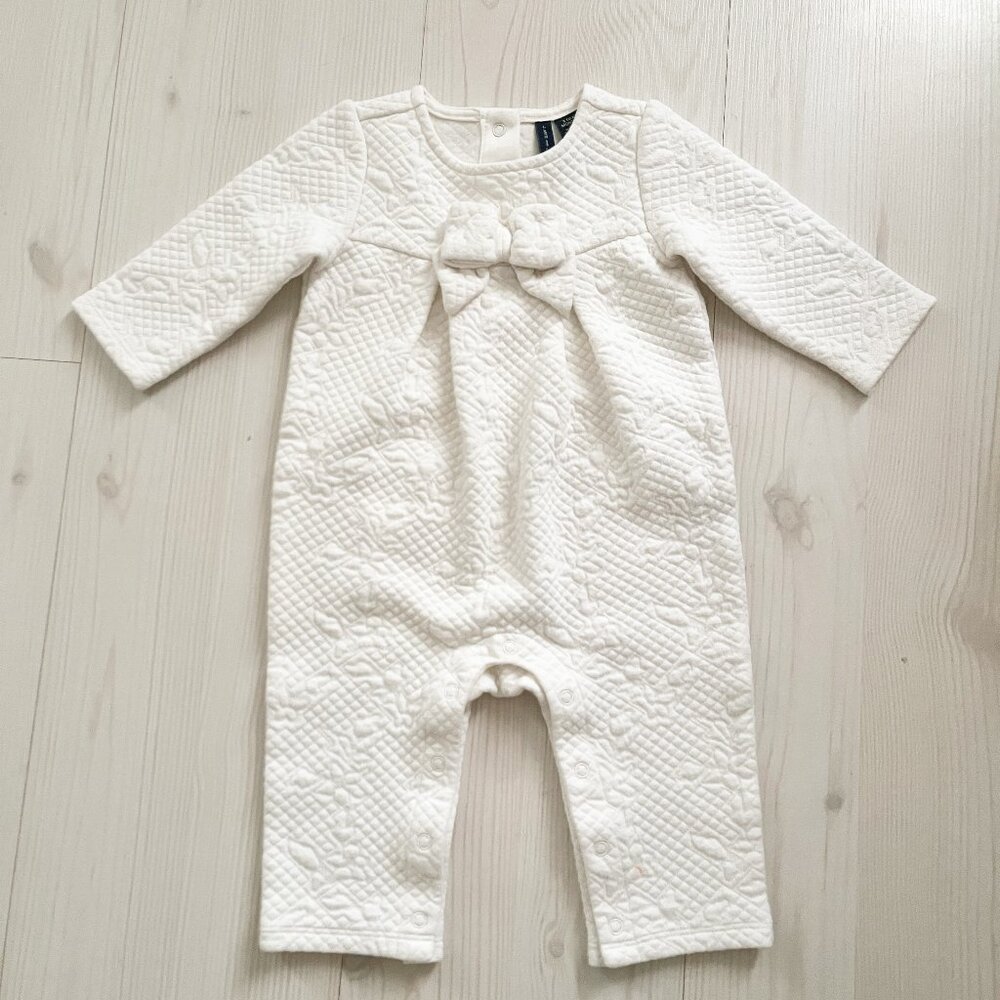 Janie and Jack Cream Long Sleeve Jumper Size 3-6 Months